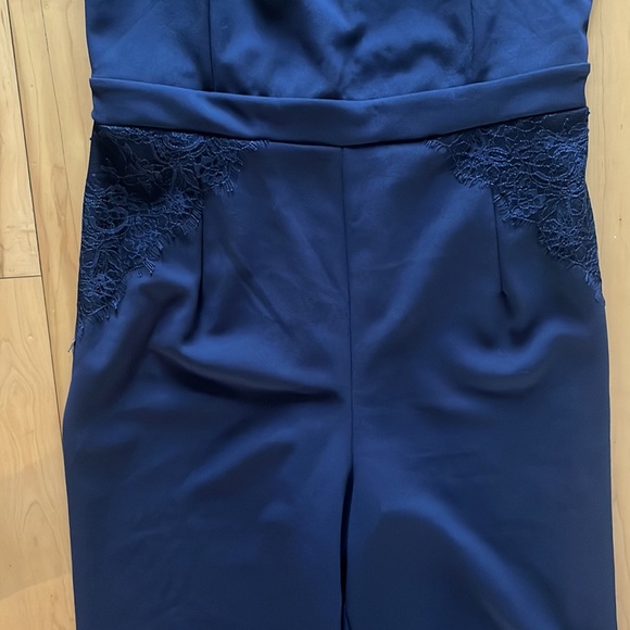 Beautiful Navy Jumpsuit Dex with laced neck - Picture 4 of 8